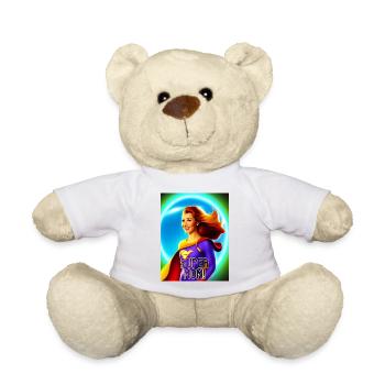 Super Mom! - Teddy Bear - white - Front