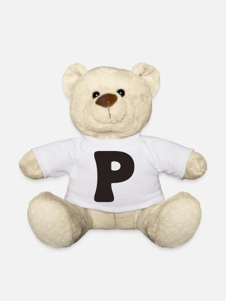 P - Teddy Bear - white