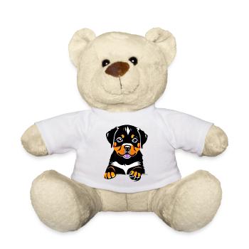 Chien chiot chien Chiens Rottweiler chiot Rottweiler - Nounours - blanc - Devant