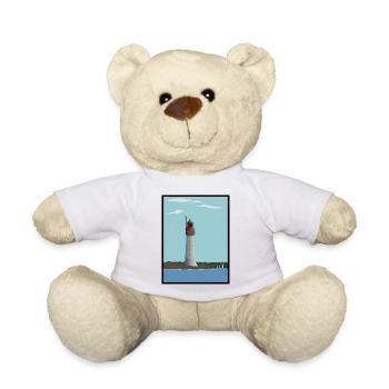 Phare de Grand Jardin - Saint-Malo - Nounours - blanc - Devant