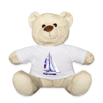 Sailing Sailboat Sailing Sailing Sailing Ship - Teddy Bear - white - Front