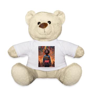Paix du monde - Nounours - blanc - Devant