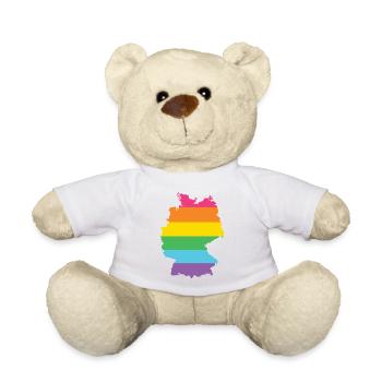 LGBTQ Deutschland - Teddy - Weiß - Vorne