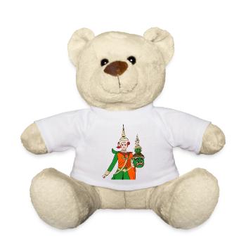 Cambodia Tradition Dance Khmer Apsara I Gift - Teddy Bear - white - Front