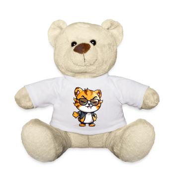 Looky, der lustige Tiger - Teddy - Weiß - Vorne