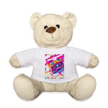 80s Music - Teddy Bear - white - Front