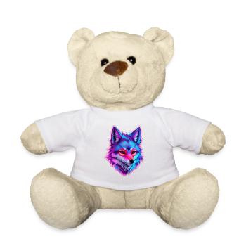 cute wolf head 5 - Teddy - Weiß - Vorne