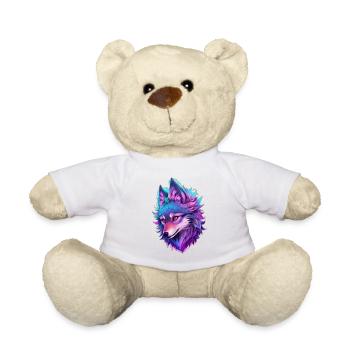 cute wolf head 4 - Teddy - Weiß - Vorne