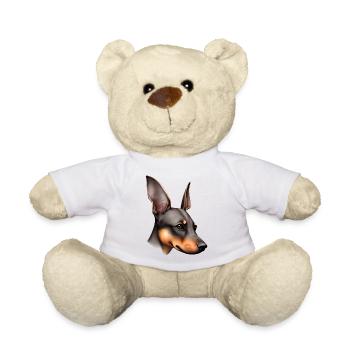 Doberman Doberman chiot chien Doberman dresseur - Nounours - blanc - Devant