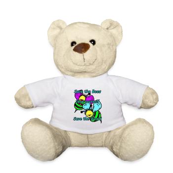 Bees - Teddy Bear - white - Front