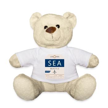 Flughafen Seattle 1950 - Teddy - Weiß - Vorne