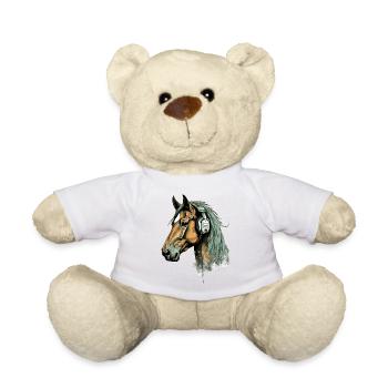 Ecko le cheval audiophile - Nounours - blanc - Devant