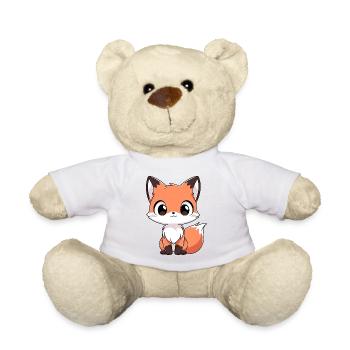 Fox Forest Animals Love Comic Nature Animal Child Baby - Teddy Bear - white - Front