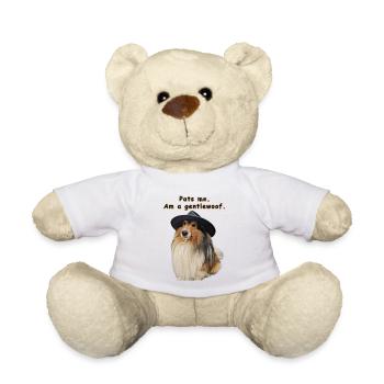 Pats me. Am a gentlewoof. Shetie Hund Doggolingo - Teddy - Weiß - Vorne