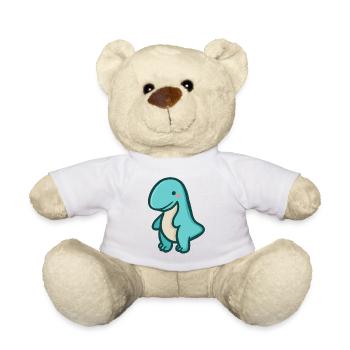 hugadino T-Rex, Dino, süßer Dinosaurier - Teddy - Weiß - Vorne