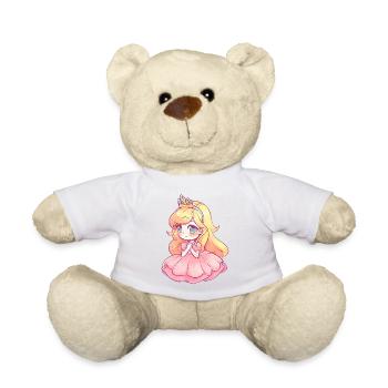 Feel Like Royalty in this Elegant Princess Design - Teddy Bear - white - Front