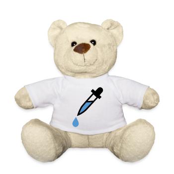 pipette dropping glass dosage - Teddy Bear - white - Front