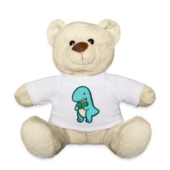 hugadino T-Rex à la pastèque, mignon dinosaure - Nounours - blanc - Devant