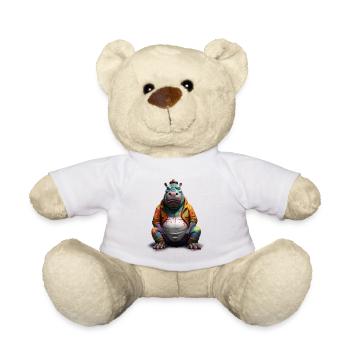 Street style hippopotamus | Hippo lovers - Teddy Bear - white - Front
