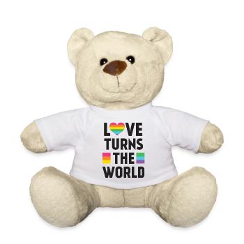 Pride Month LGBT - Liebe dreht die Welt - Teddy - Weiß - Vorne