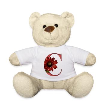 Alphabet, Buchstabe C, Echinacea - Teddy - Weiß - Vorne