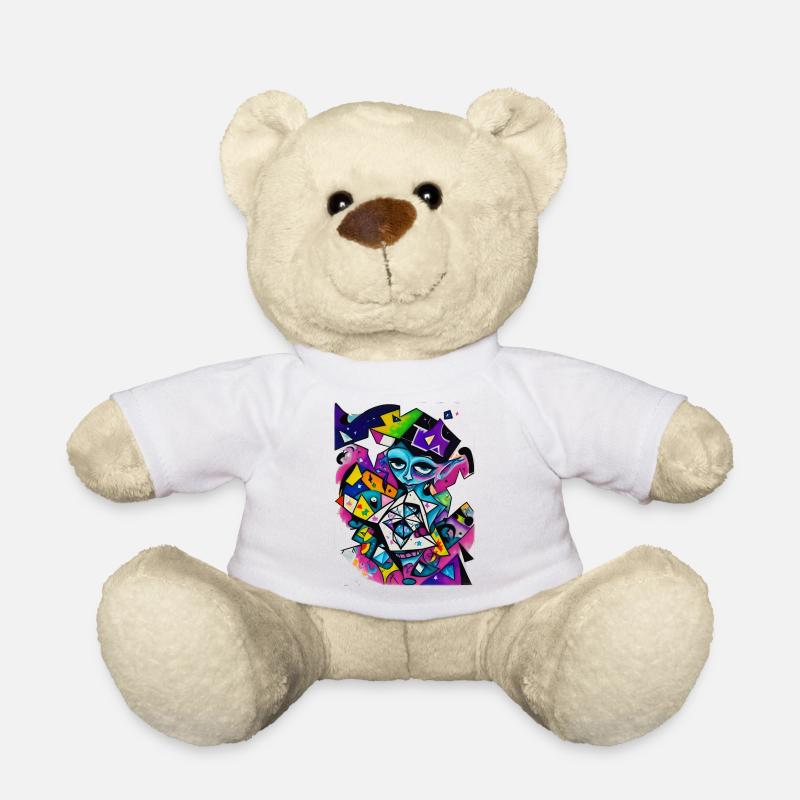 Graffiti - Nounours - blanc