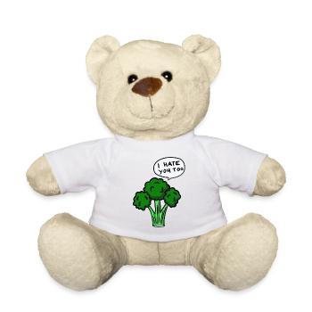 Broccoli hates you too - Teddy Bear - white - Front