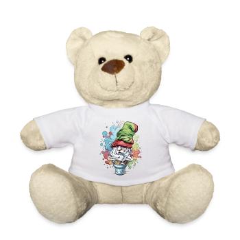 Lutin dans le cornet de glace - Nounours - blanc - Devant