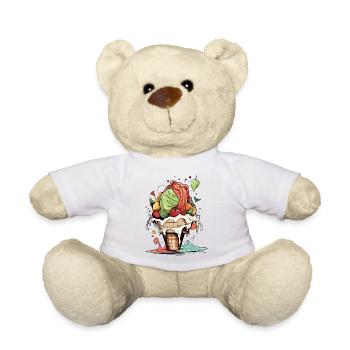 Fruchteiswaffel - Teddy - Weiß - Vorne