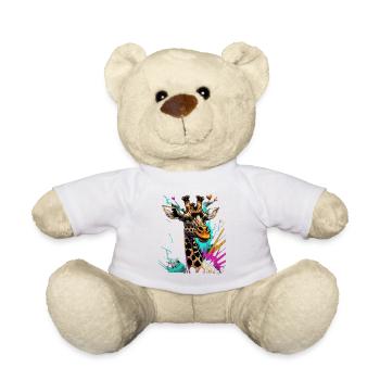 Graffiti Giraffe - Teddy - Weiß - Vorne
