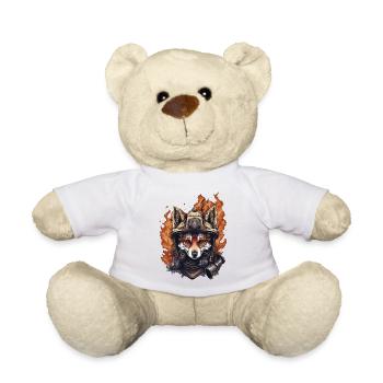 Pompiers de Fuchs - Nounours - blanc - Devant