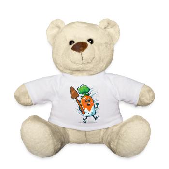 Carrot Cuisine - Teddy Bear - white - Front