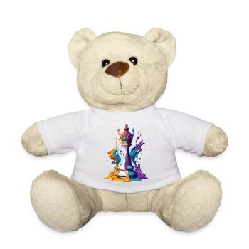 Pièce d'échecs - Nounours - blanc - Devant