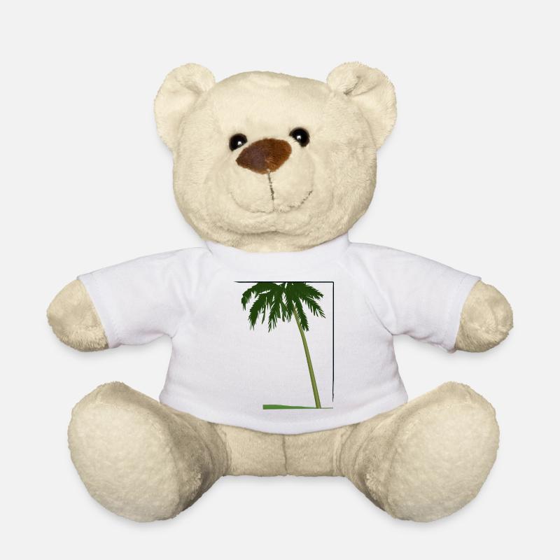 Palme in Rahmen | palm tree in frame - Teddy - Weiß
