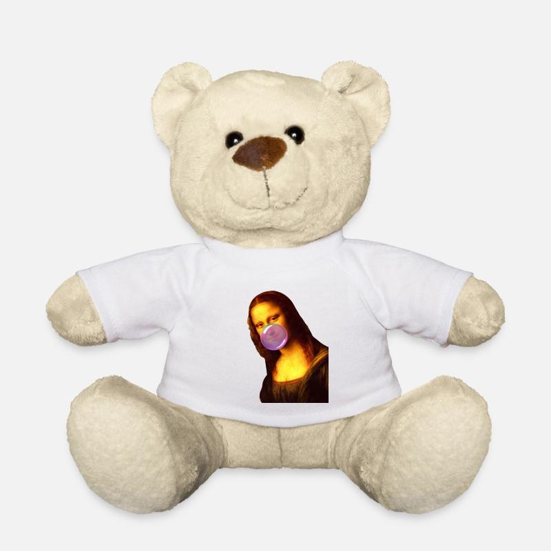 Mona Lisa Kaugummi Bubble - Teddy - Weiß