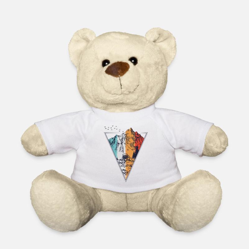 Tri-Color Mountain Quest - Teddy Bear - white