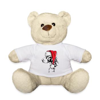 Père Noël Setter Chiens de Noël Wilsigns - Nounours - blanc - Devant
