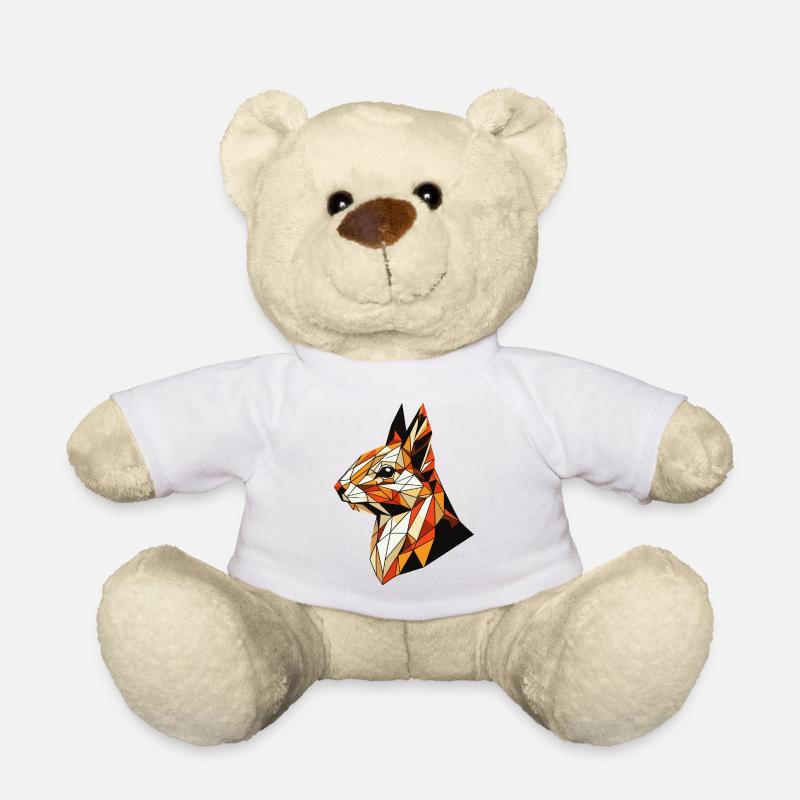 Écureuil Illustration Triangles géométriques - Nounours - blanc
