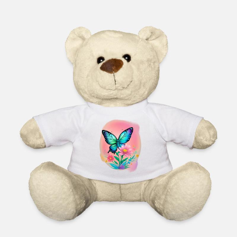 Schmetterling - Teddy - Weiß