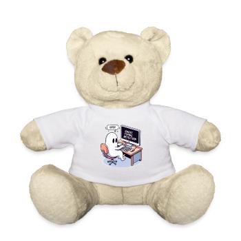 GHOST TYPING DETECTED! - Oops! - Teddy Bear - white - Front