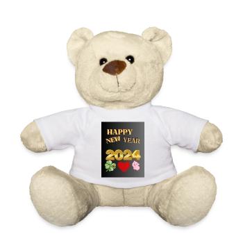 PROSIT NEU JAHR - Teddy - Weiß - Vorne