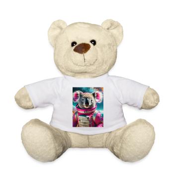 koala with astronaut dress - Teddy Bear - white - Front