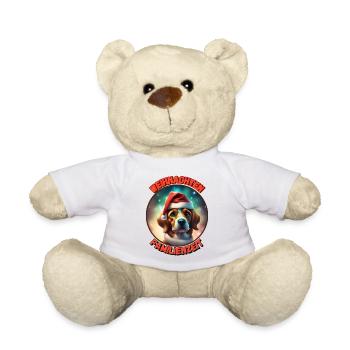 Christmas Family Dog - Teddy Bear - white - Front