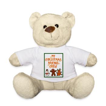 My christmax baking crew - Teddy Bear - white - Front