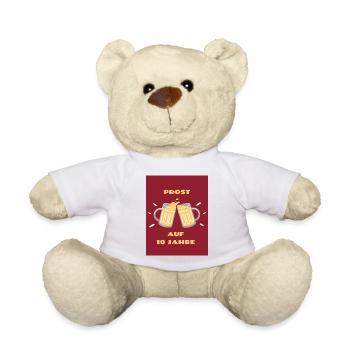 10 ans - Nounours - blanc - Devant
