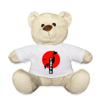 Japanischer Stadtkarte-Tokyo Design - Teddy - Weiß - Vorne