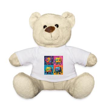 Robot ludique : un robot Pop Art, Fusion. - Nounours - blanc - Devant