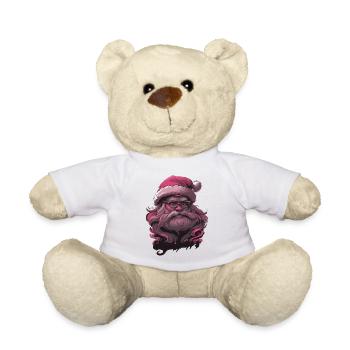 Joyeux Pinkmas rose Noël Noël joyeux Noël - Nounours - blanc - Devant