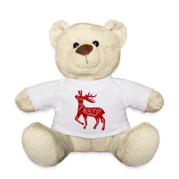 Schweden Schweden dalarna dala Pferd Pferd Frohe Weihnachten Elch - Teddy - Weiß - Vorne