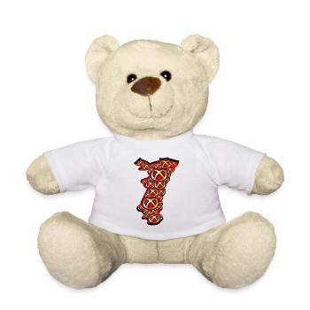 Alsace region Pretzel Blason - Teddy Bear - white - Front
